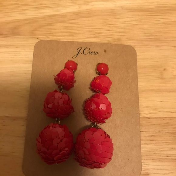 Jcrew Sequined Earrings - Picture 3 of 4
